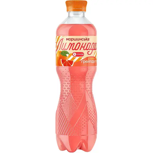 Напій Лимонада ТМ Моршинська зі смаком грейпфрута. 0.5 л