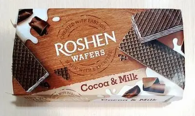 Вафлі ROSHEN WAFERS Какао-молоко 216 г