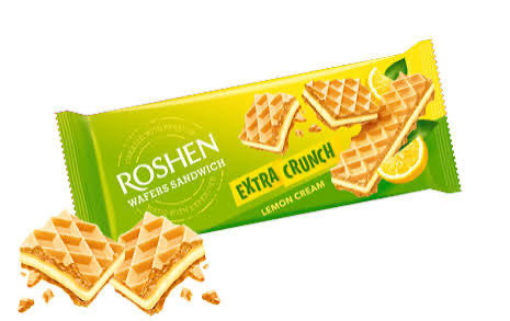 Вафлі ROSHEN WAFERS SANDWICH CRUNCH Лимон 143 г