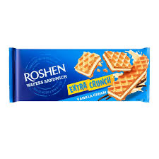 Вафлі ROSHEN WAFERS SANDWICH CRUNCH Ваніль 142 г