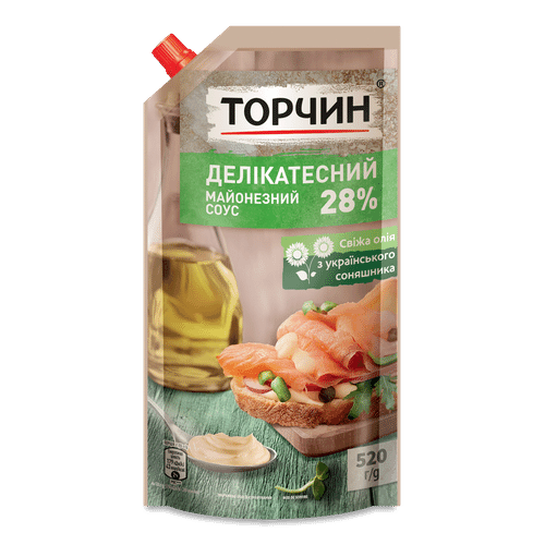 Майонезний соус 28% Делікатесний Торчин 520 г