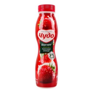 Йогурт Полуниця-суниця 2.5% ТМ Чудо 260 г