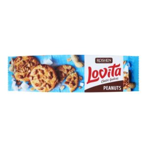 Печиво Здобне LOVITA CLASSIC COOKIES з Арахісом. 150 г
