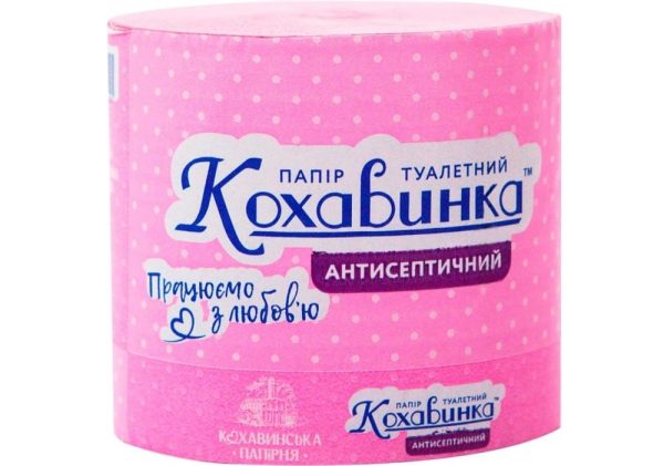 Папір Кохавинка туалетний антисепт. рожевий