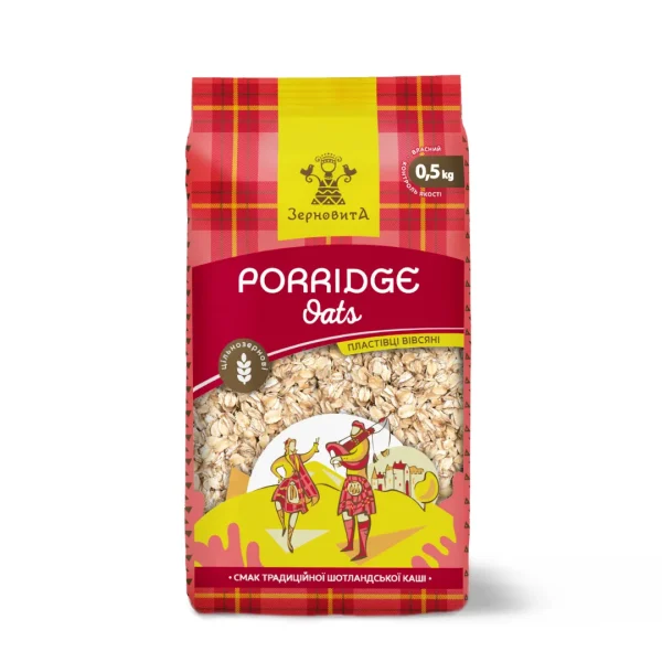 Пластівці вівс. PORRIDGE OATSТМ Зерновита 0.5кг