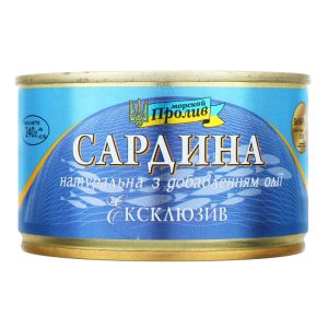 Сардина в олії Ексклюзив Морський пролив ж/б 240г