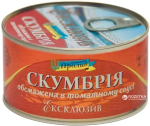 Скумбрія Ексклюзив Морський Пролив в томатному соусі 240 г