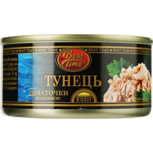 Тунець шматочки  в олії Бест тайм 185г