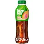 Чай холодний чорний Fuzetea Персик та гібіскус 0,5л