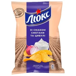 Чіпси Люкс сметана-цибуля 125 г