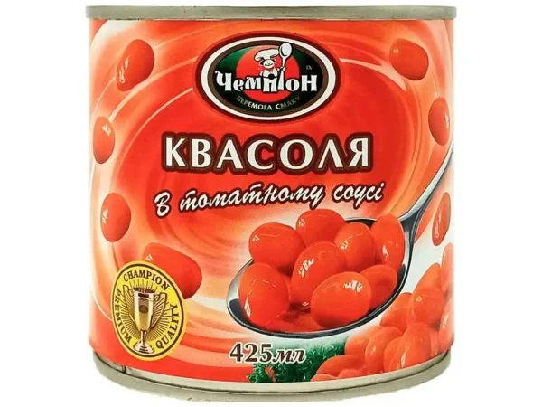 Квасоля в том. соусі СМАЧНА. ТМ Чемпіон  450г