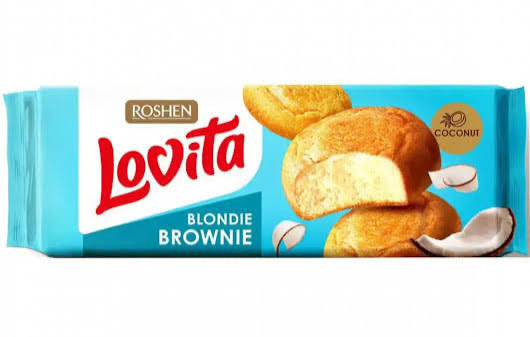 Печиво LOVITA BLONDIE BROWNIE з Кокосом 152г