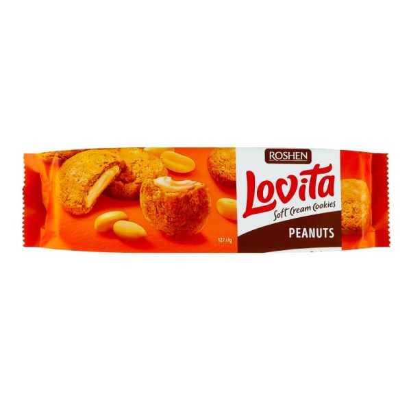 Печиво LOVITA SOFT CREAM COOKIES Арахіс 152г
