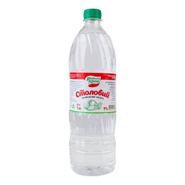 Оцет Рідний Край Стол 9% 1л