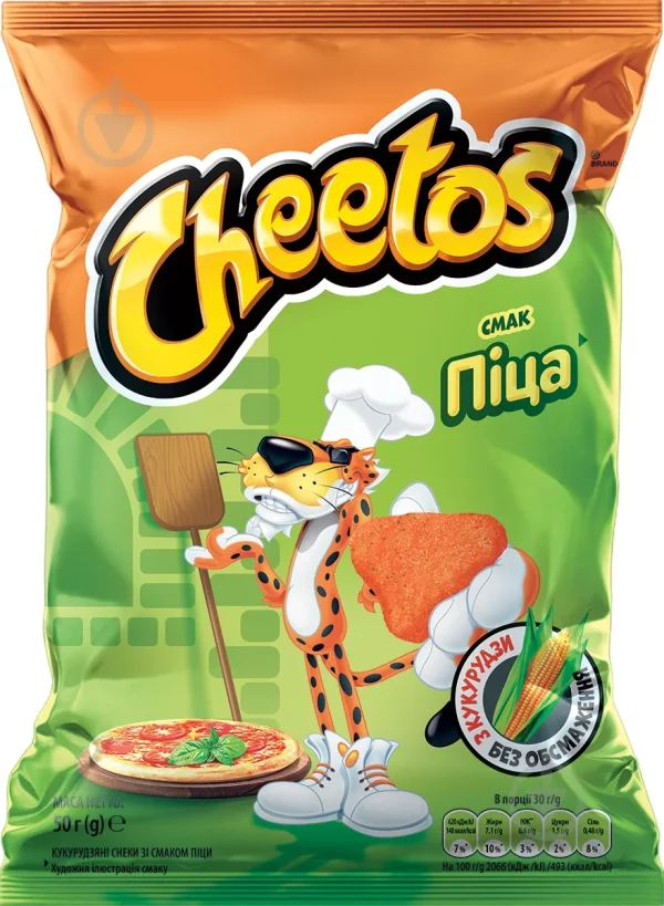 СНЕКИ CHEETOS піца 50 г