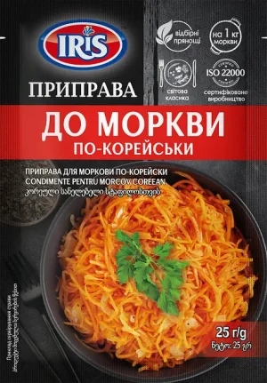 Приправа до моркви по-корейськи.  IRIS 25г