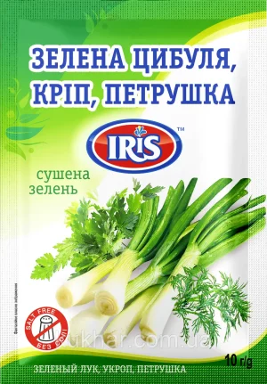 Суміш зелені Зелена цибуля. кріп. петрушка. IRIS 10г