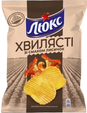 Чіпси Люкс лисички 125 г