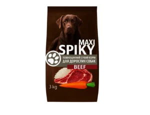 Корм сухий для собак ялов SPIKY Beef ТМ 'Spiky' 3кг