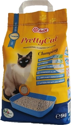Наповнювач для туалету Pretty Cat Classic Бентонітовий грудкувальний без аромату 5 кг