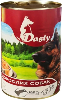 Корм вологий для собак зі смаком яловичини ТМ 'Dasty' 1.240 кг