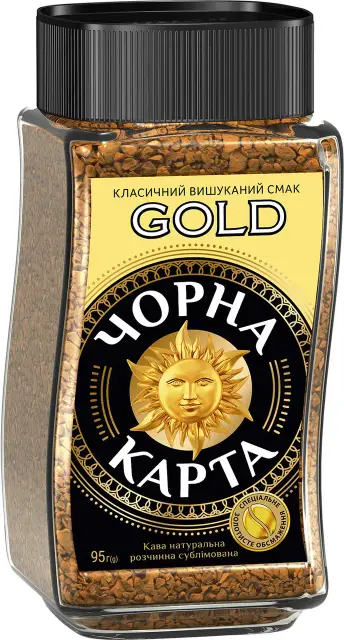 Кава Чорна Карта голд розч 95 г скло