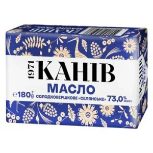 Масло Селянське 73.0%  Канів 180 г
