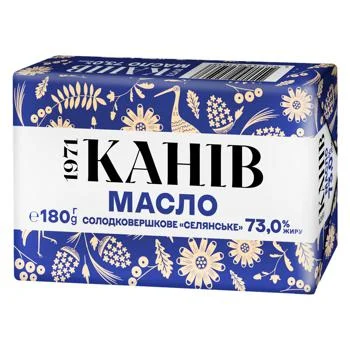 Масло Селянське 73.0%  Канів 180 г