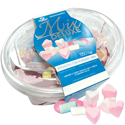 Морозиво 'Mix Deluxe' зі смаком жув гумки 550г