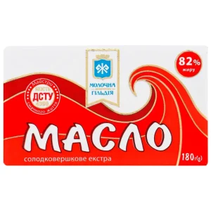Масло Молочна Гільдія Селянське 82% 180 г