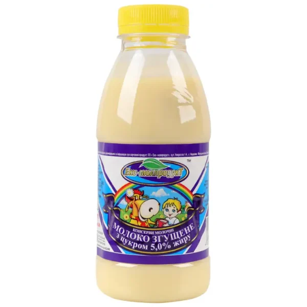 Молоко згущене з цукром 5.0%  Еко-молпродукт 500г