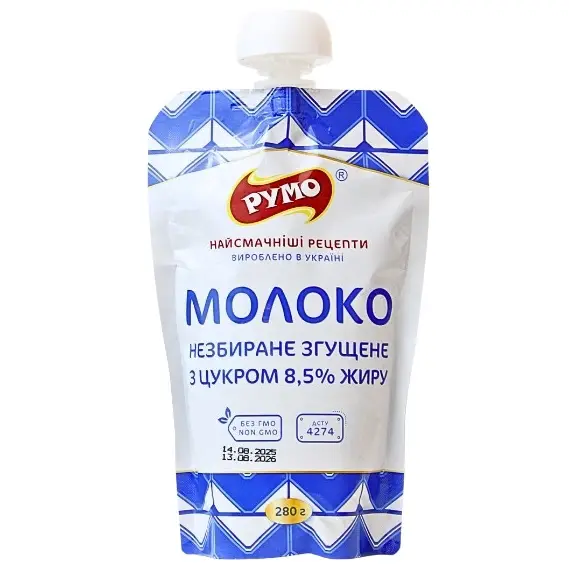 Молоко незбиране згущене 8.5% Румо 370г