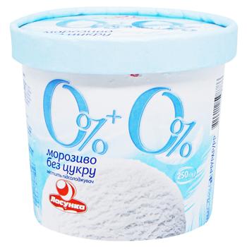 Морозиво 0%+0% 'Ласунка' Без цукру 250г