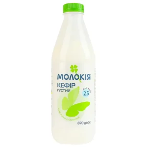 Кефір 2.5% густий Молокія 870мл