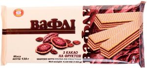 Вафлі на фруктозі з какао 130 г ХБФ