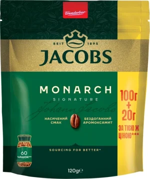 Кава розчинна  JACOBS MONARCH 100+20 г