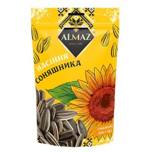 Насіння соняшника смажене смугасте ТМ ALMAZ 100 г
