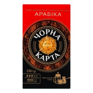 Кава Чорна Карта Арабіка мел. 230 г