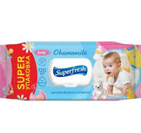556330-1.jpg Вологі серветки для дітей з клапаном Superfresh 120шт