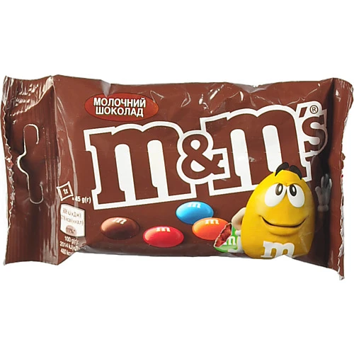 Драже M&M молочний шоколад 45г