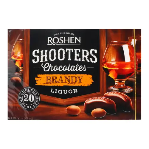 Цукерки Shooters з бренді лікеромROSHEN 15