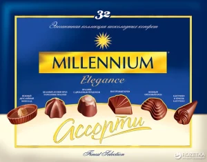 Цукерки Міленіум Елеганс асорті мол 285 г