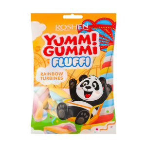 Цукерки Маршмелоу YUMMI GUMMI FLUFFI RAINBOW TURBINES