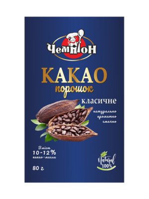 Какао  Класичне Чемпіон 80 г