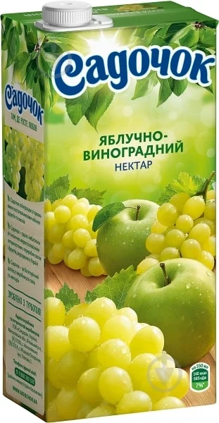 Сік садочок яблучн виногр 0.95л