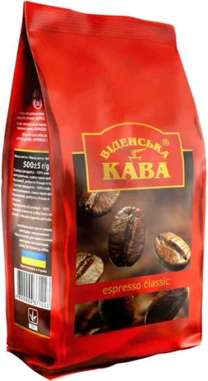 Кава  в зернах Віденська  Classic Espresso 0.5 кг