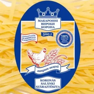 Макарони Корона Лапша широка коротка 500 г