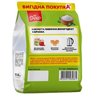 Кислота лимонна ТМ Деко 200 г