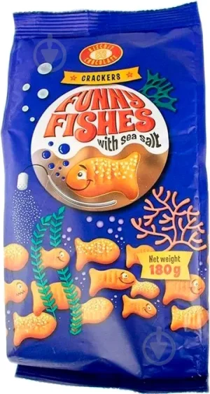 Крекер Funny fishes 180 г ХБ