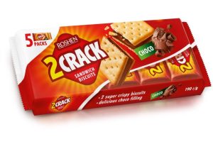 Печиво Затяжне 2 CRACK з шоколад.ROSHEN 235г